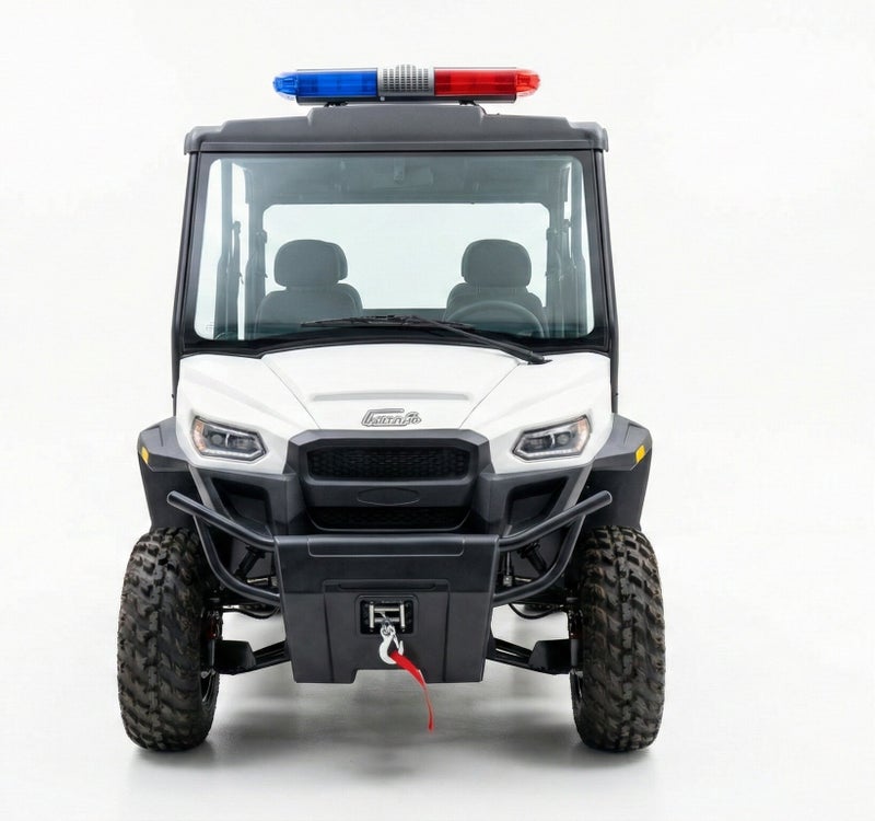 Ranger UTV (Air-Conditioner) Police Off-Road 4-Seater Electric Utility Vehicle with Cargo Box & Lithium Battery 250Ah | LSEV (White) - Image 2